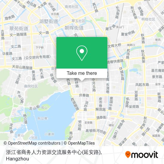 浙江省商务人力资源交流服务中心(延安路) map