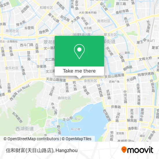 信和财富(天目山路店) map