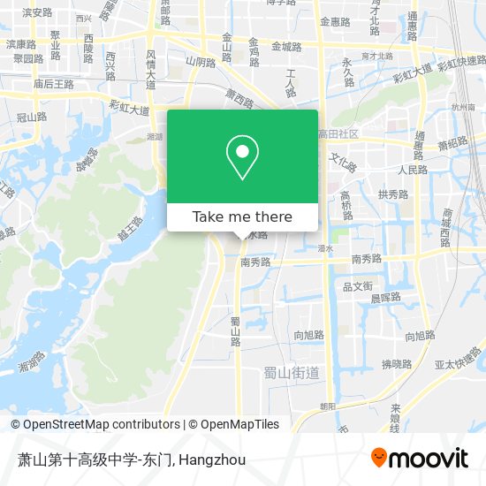萧山第十高级中学-东门 map
