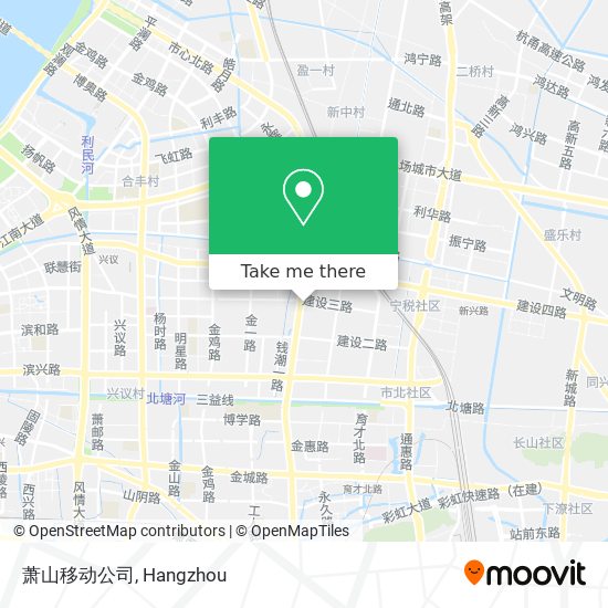 萧山移动公司 map