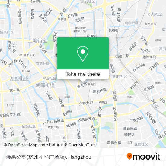 漫果公寓(杭州和平广场店) map