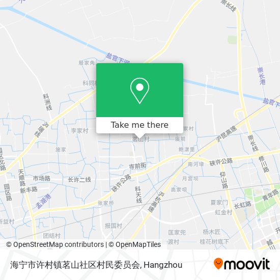 海宁市许村镇茗山社区村民委员会 map
