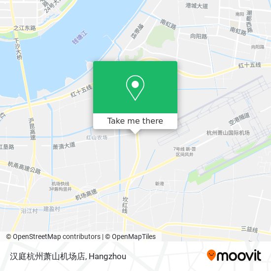 汉庭杭州萧山机场店 map