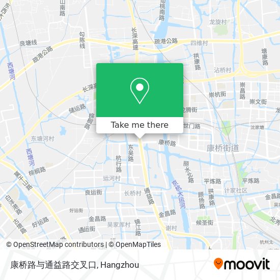 康桥路与通益路交叉口 map