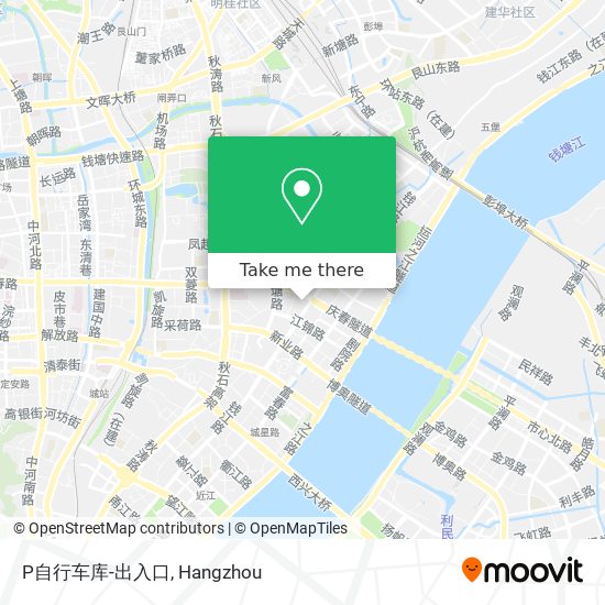 P自行车库-出入口 map