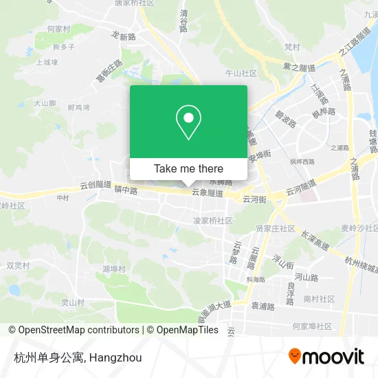 杭州单身公寓 map