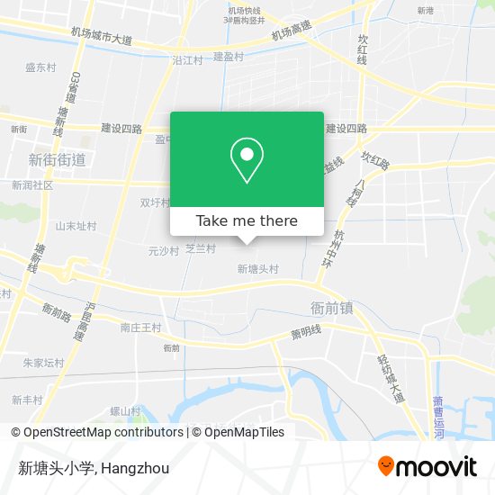 新塘头小学 map
