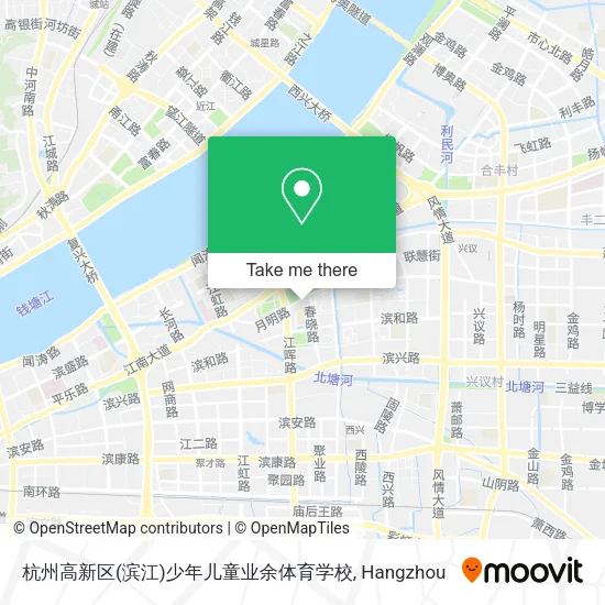 杭州高新区(滨江)少年儿童业余体育学校 map