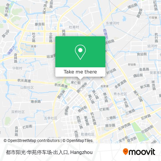 都市阳光·华苑停车场-出入口 map