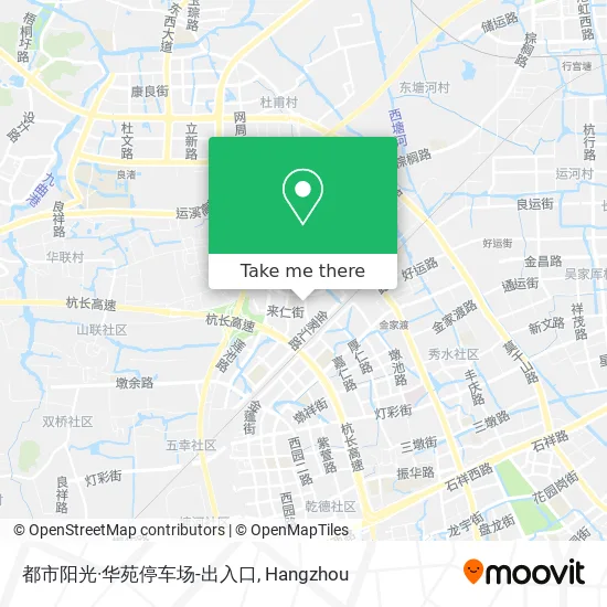 都市阳光·华苑停车场-出入口 map