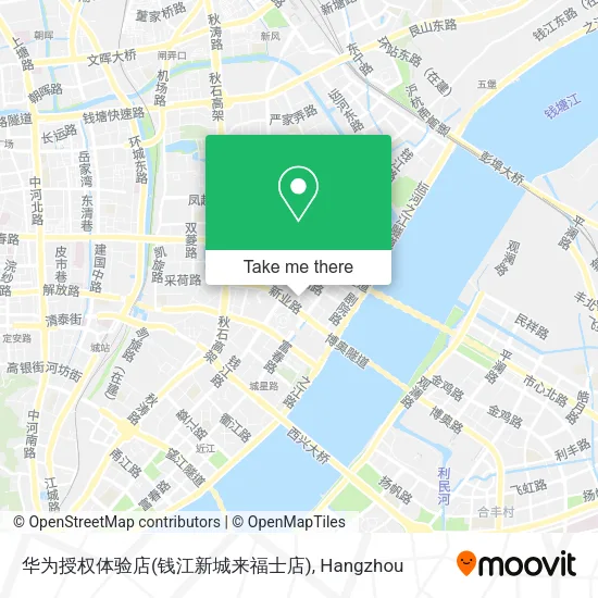 华为授权体验店(钱江新城来福士店) map