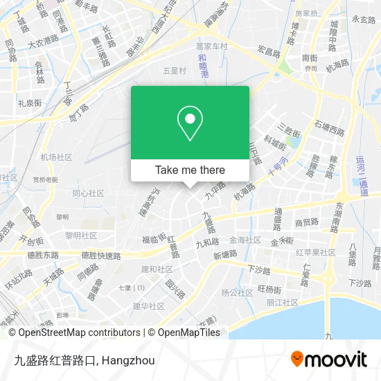 九盛路红普路口 map