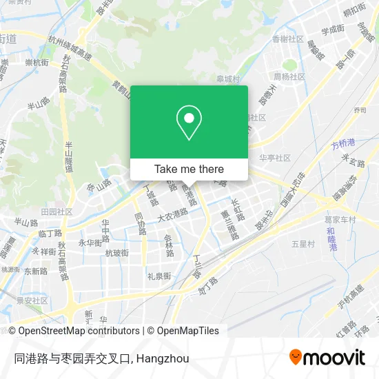 同港路与枣园弄交叉口 map