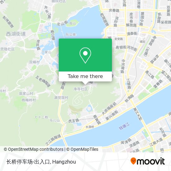 长桥停车场-出入口 map