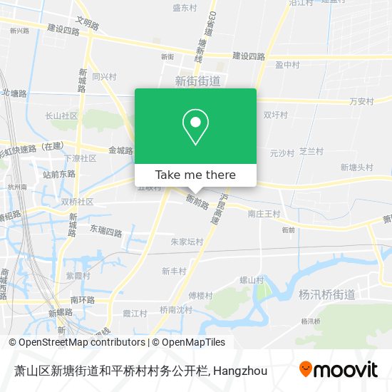 萧山区新塘街道和平桥村村务公开栏 map