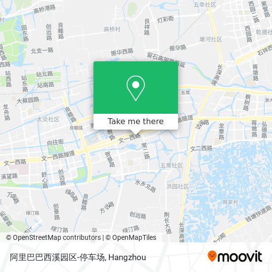 阿里巴巴西溪园区-停车场 map