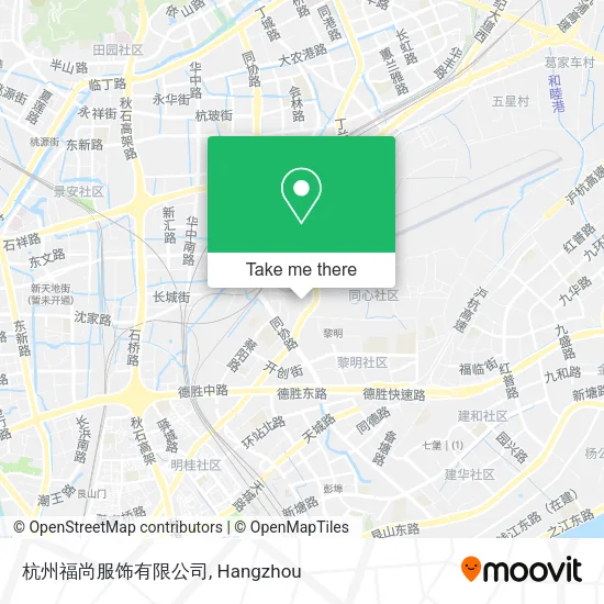 杭州福尚服饰有限公司 map