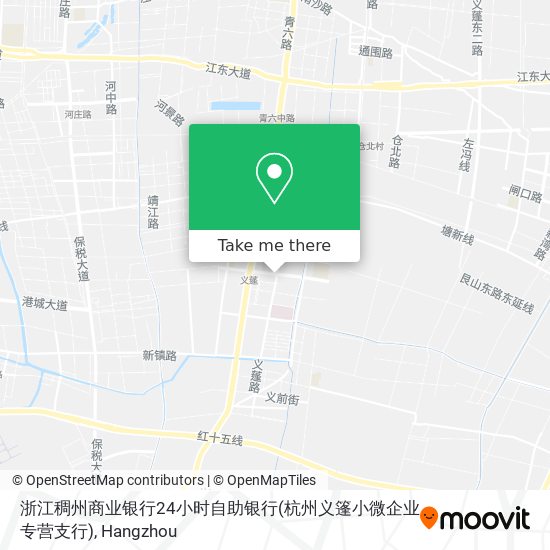 浙江稠州商业银行24小时自助银行(杭州义篷小微企业专营支行) map