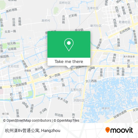 杭州潇8v普通公寓 map