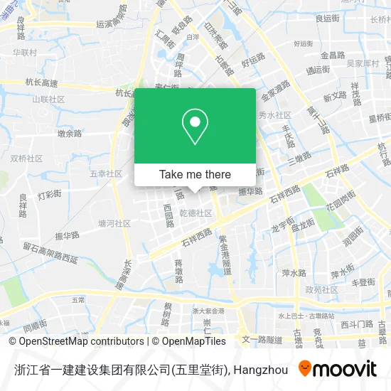 浙江省一建建设集团有限公司(五里堂街) map