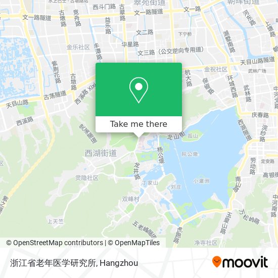 浙江省老年医学研究所 map