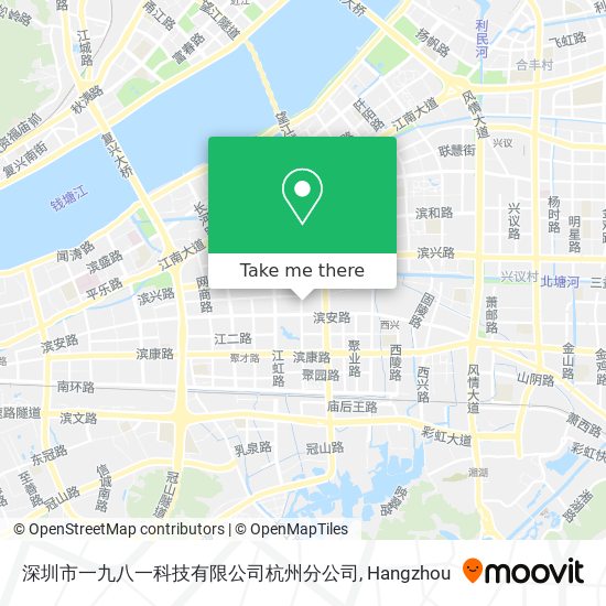 深圳市一九八一科技有限公司杭州分公司 map