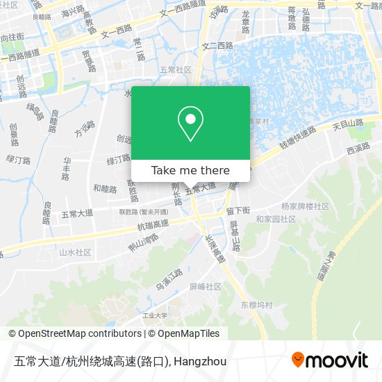 五常大道/杭州绕城高速(路口) map