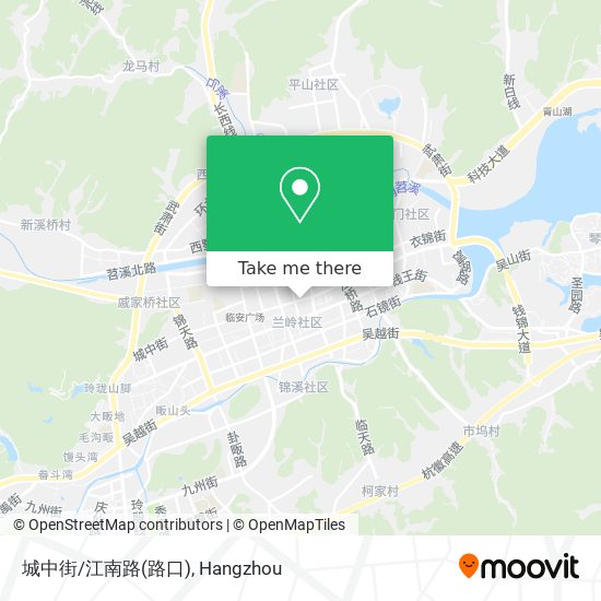 城中街/江南路(路口) map