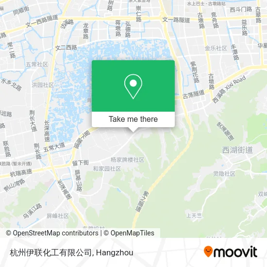 杭州伊联化工有限公司 map