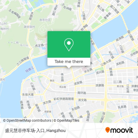 盛元慧谷停车场-入口 map