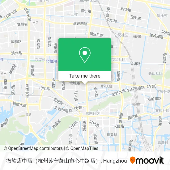 微软店中店（杭州苏宁萧山市心中路店） map