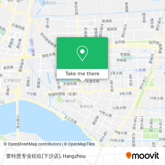 蕾特恩专业祛痘(下沙店) map