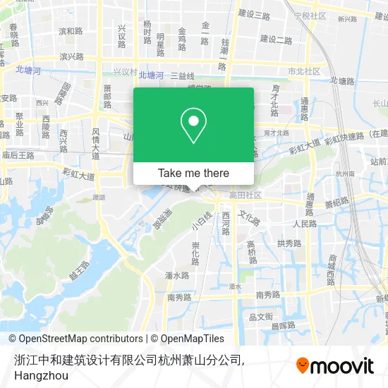 浙江中和建筑设计有限公司杭州萧山分公司 map