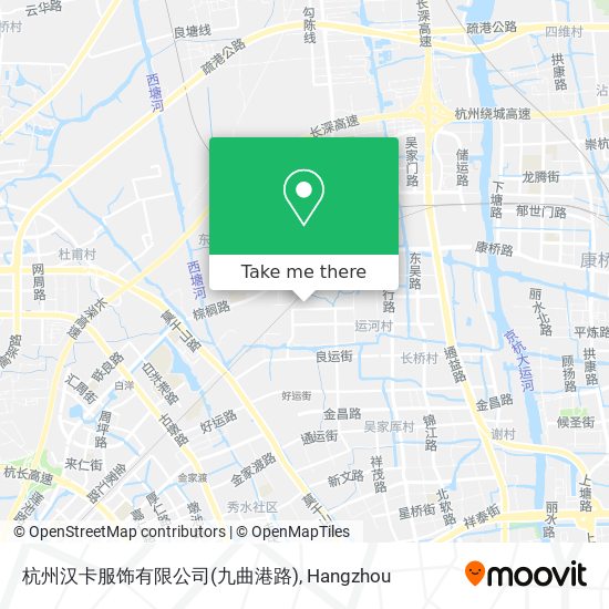 杭州汉卡服饰有限公司(九曲港路) map