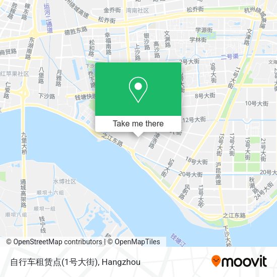 自行车租赁点(1号大街) map