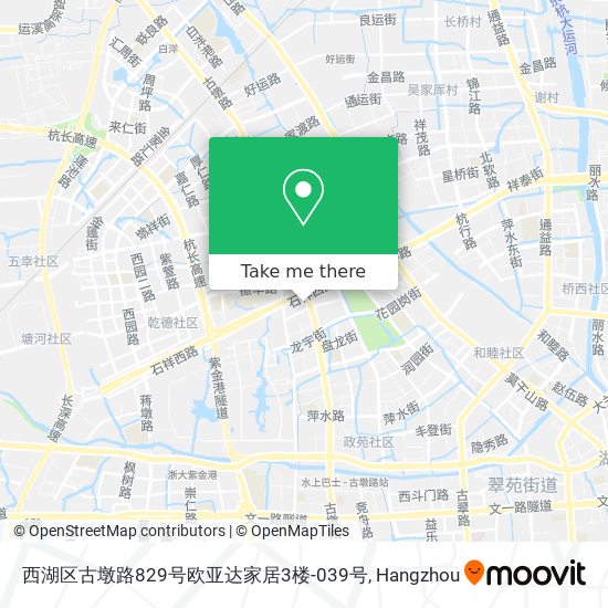 西湖区古墩路829号欧亚达家居3楼-039号 map