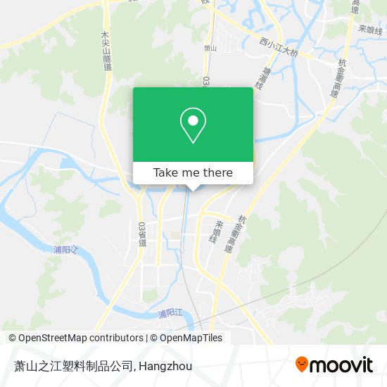 萧山之江塑料制品公司 map