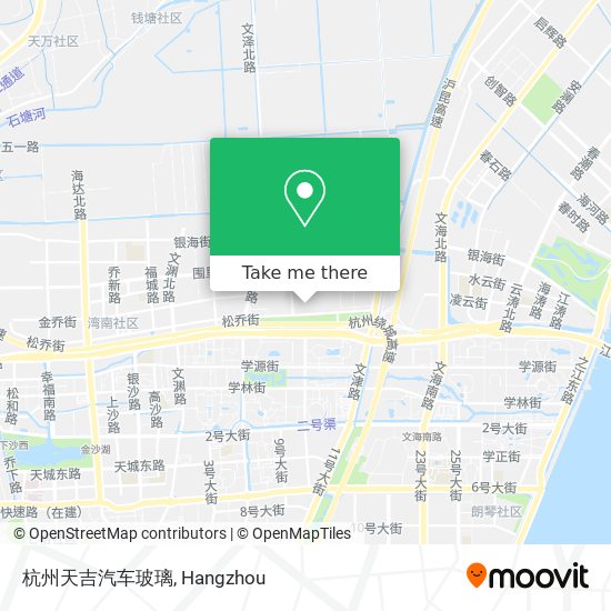杭州天吉汽车玻璃 map