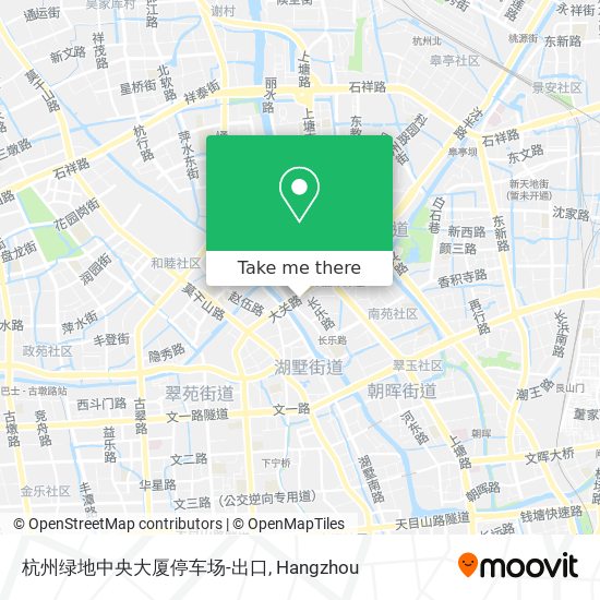 杭州绿地中央大厦停车场-出口 map