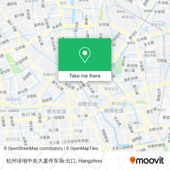 杭州绿地中央大厦停车场-出口 map