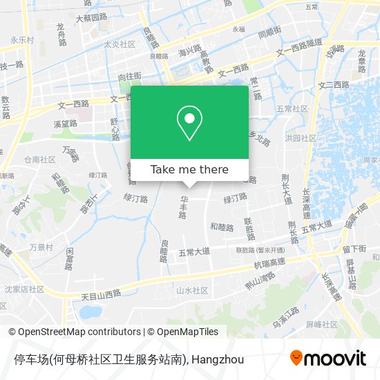 停车场(何母桥社区卫生服务站南) map