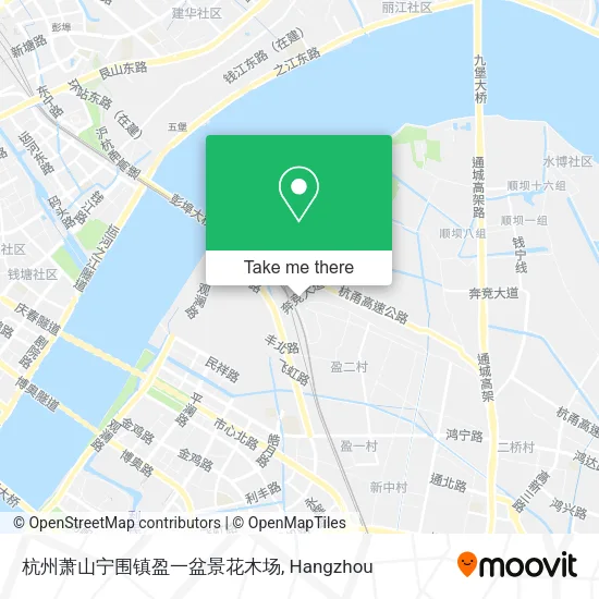 杭州萧山宁围镇盈一盆景花木场 map