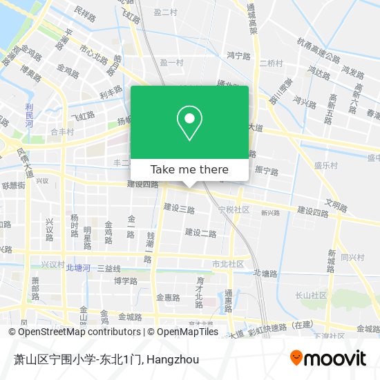 萧山区宁围小学-东北1门 map