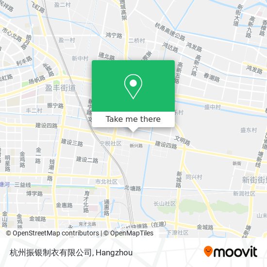 杭州振银制衣有限公司 map