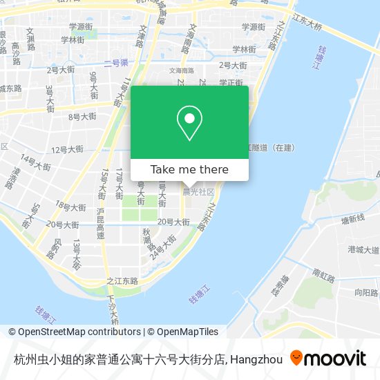 杭州虫小姐的家普通公寓十六号大街分店 map
