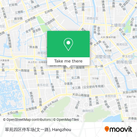 翠苑四区停车场(文一路) map