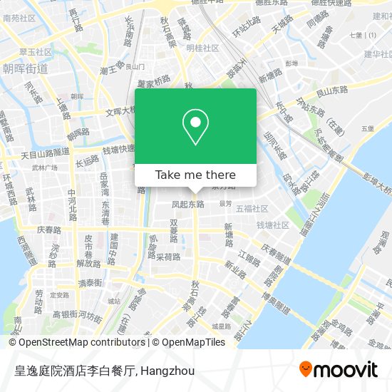 皇逸庭院酒店李白餐厅 map