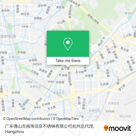 广东佛山市南海信亚不锈钢有限公司杭州总代理 map