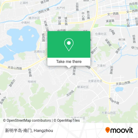 新明半岛-南门 map