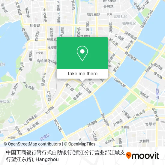 中国工商银行附行式自助银行(浙江分行营业部江城支行望江东路) map
